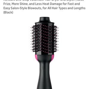 Revlon Black and Pink Hair Volumizer Brush